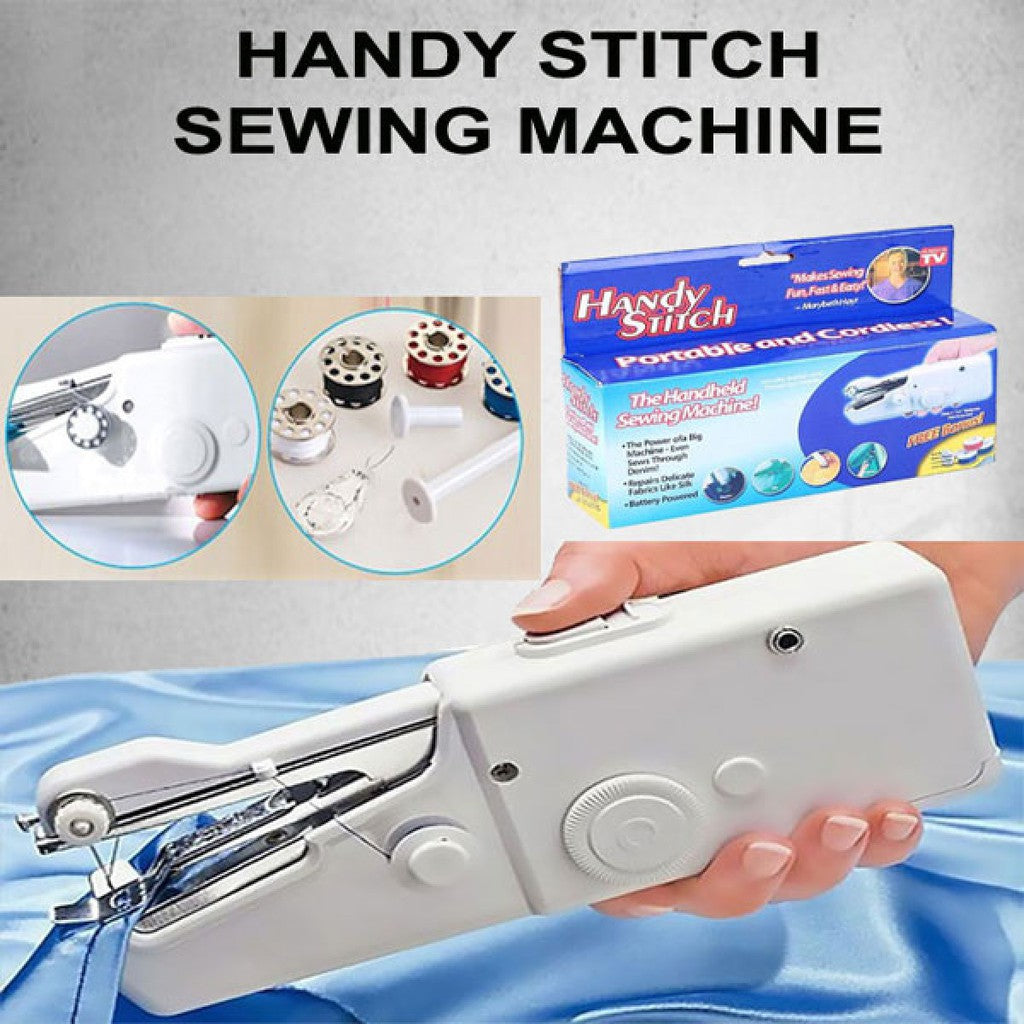Handheld Sewing Machine, Portable Handy Stitch Machine, Mini Needle Cordless Clothes Fabric Sewing Machine, Stapler Sewing Machine, Portable Sewing Machine for Home Tailoring, Handheld Sewing Machine for Beginners - Quick Switch Device for Home & Travel