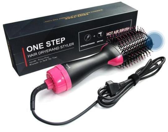 One Step 3 in 1 Hair Dryer, Hair straightener, Hair Curler And Volumizer for Ladies - Hot Hair Straightening Brush for Women - Hair Styler - Hot Air Brush