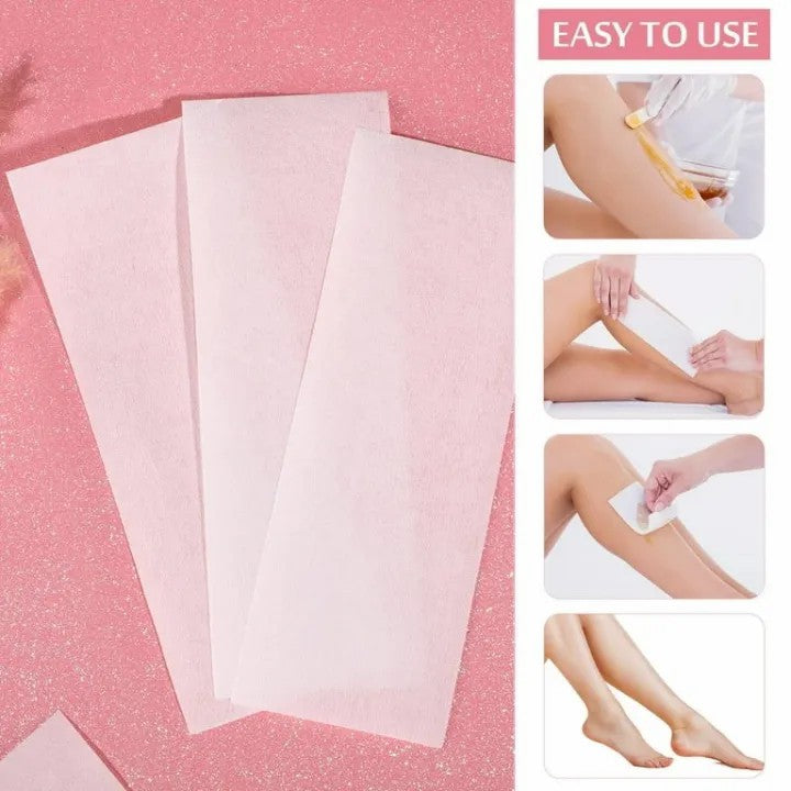 Hair Removal Wax Papers (30 Pcs) – Professional Waxing Paper Strips for Body, Face & Full Body Hair Removal