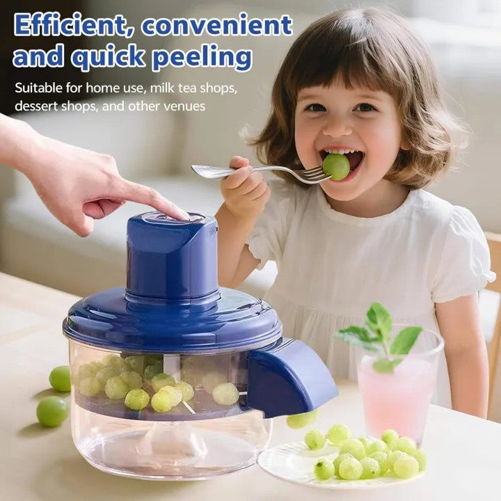 Electric Garlic Peeler Machine Automatic – Rechargeable Fruit & Vegetable Peeler Machine — Ultrasonic Smart Peeling Machine for Grapes, Garlic, Cherry Tomatoes & More | Easy One-Touch Kitchen Tool