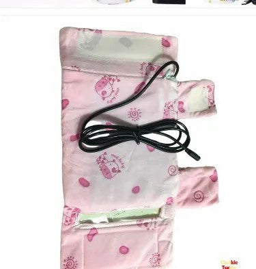 Portable USB Baby Bottle Warmer - Travel Milk Warmer Baby Feeding Bottle Warmer - Heating Thermostat Food Warmer