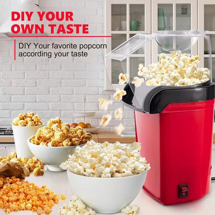 Popcorn Maker - Mini Electric Popcorn Maker - Oil Free Popcorn Maker - Popcorn Maker For Kids - Portable Popcorn Maker - Hot Air Popping