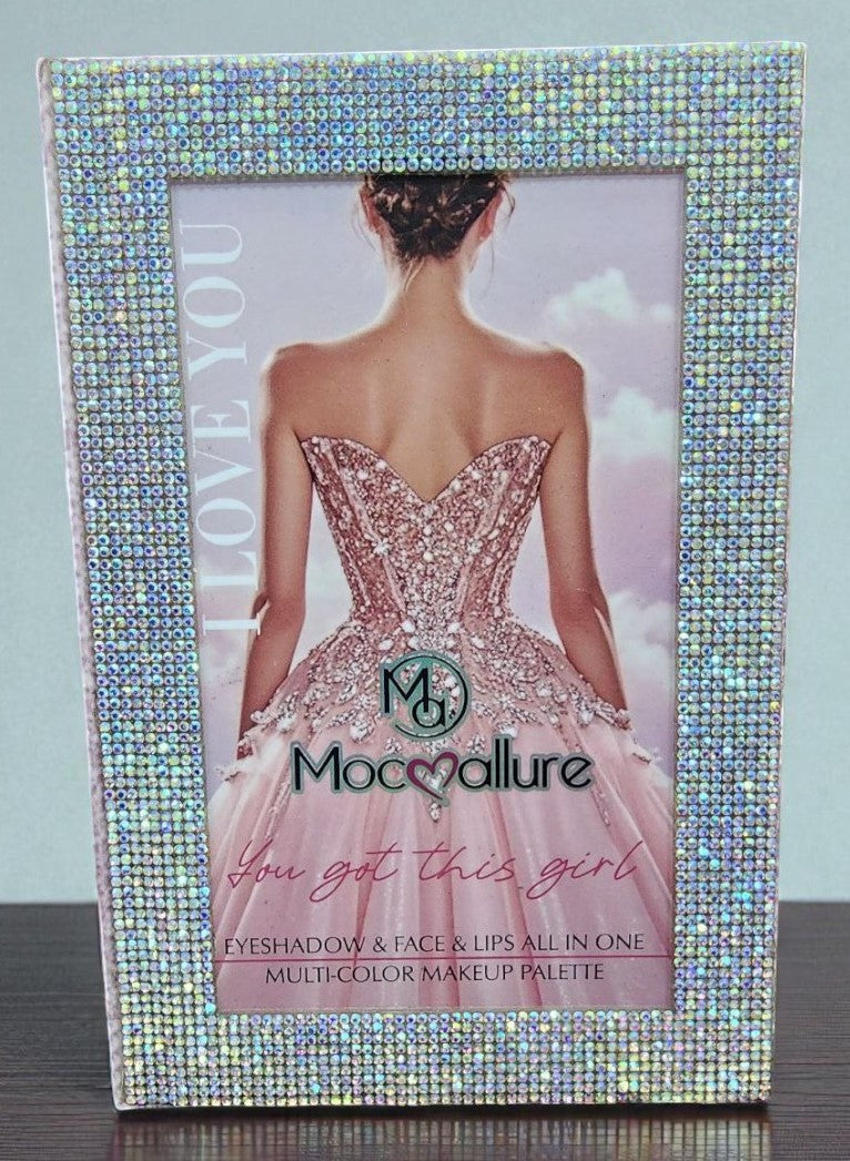 Mocallure “You Got This Girl” 7 Page Makeup Book Palette – All-in-One Multi-Color Eyes, Face & Lip Kit