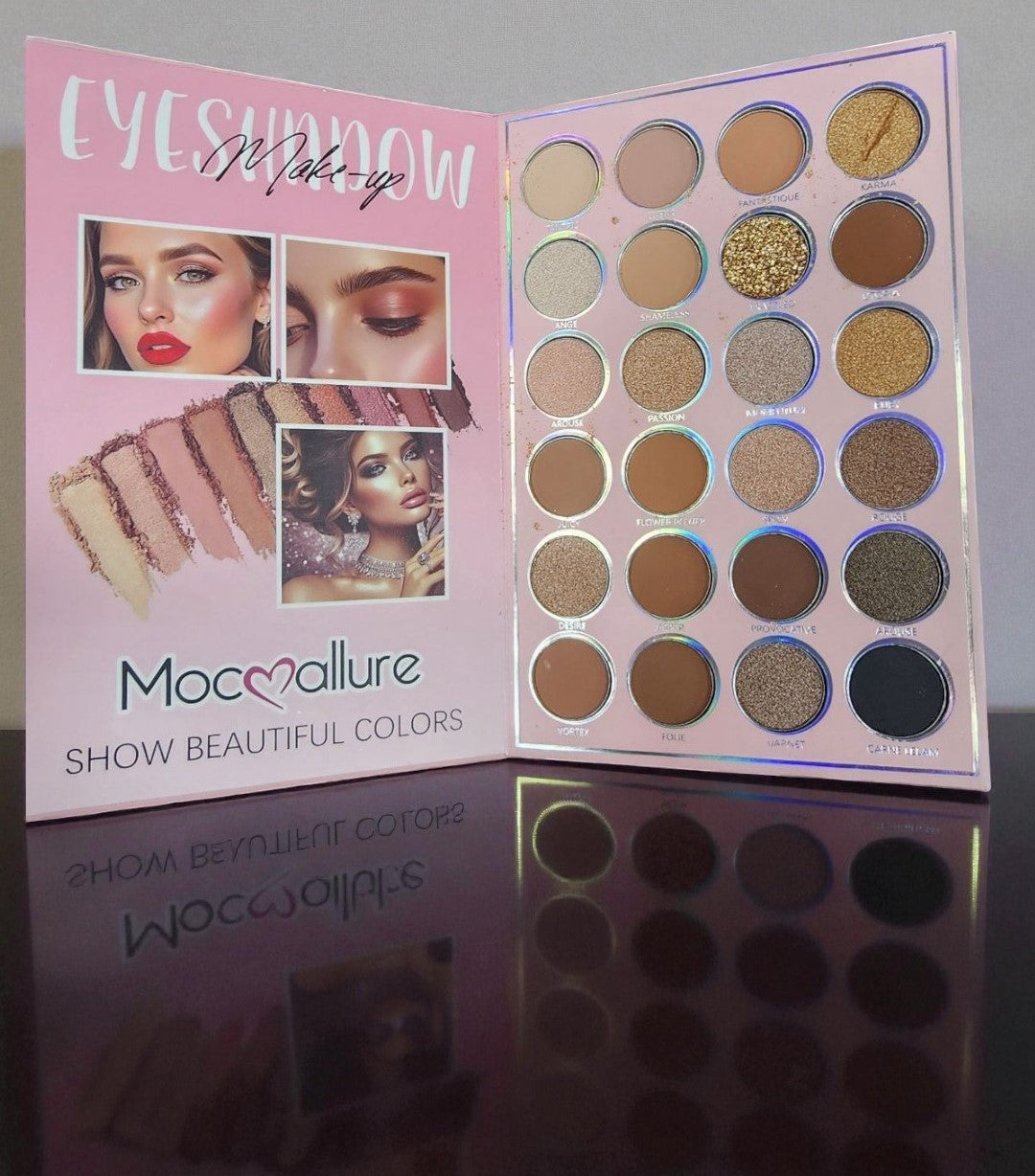 Mocallure “You Got This Girl” 7 Page Makeup Book Palette – All-in-One Multi-Color Eyes, Face & Lip Kit