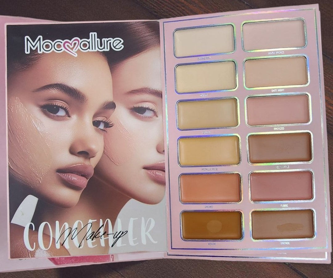 Mocallure “You Got This Girl” 7 Page Makeup Book Palette – All-in-One Multi-Color Eyes, Face & Lip Kit