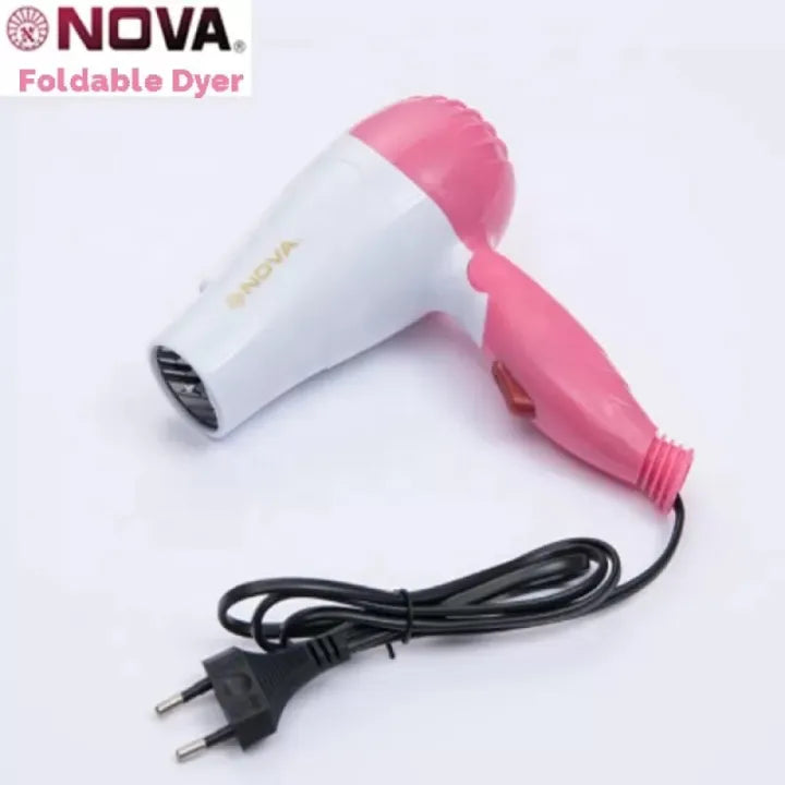 Electrical Foldable Mini Hair Dryer (1000 Watt) - Folding Handle Hair Dryer, Mini Portable Travel Hair Dryer, Ion Hair Blow Dryer, Household Thermostatic Hair Dryer, Salon Hair Styling Hair Dryer