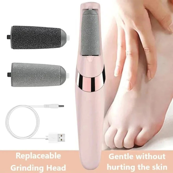 Electric Pedi Callus Remover for Feet | Foot Scrubber for Dry Hard and Dead Skin - Rechargeable Pedicure Tool - Electronic Foot Filer Callus Remover