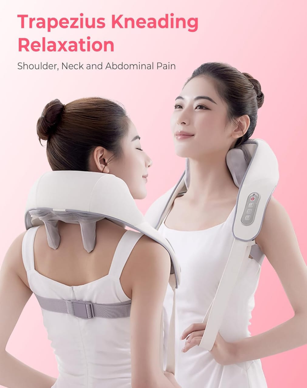 Shoulder and Back Massager All in One - Neck Massager for Pain Relief Deep Tissue 6D Kneading with Heat Cordless Neck and Shoulder Massage for Men and Women
