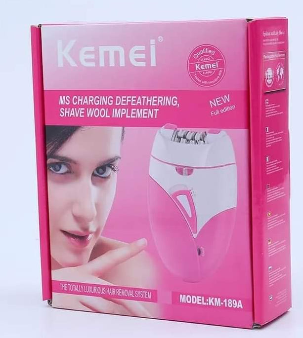 Kemei 189A Woman Painless Epilator - Rechargeable Body Electric Hair Removal