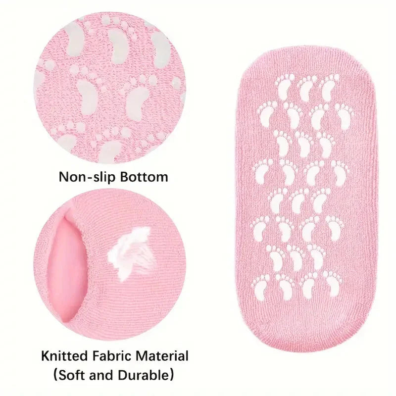 Moisturizing Spa Gel Socks - Crack Heals Moisturizing Gel Socks - Silicone Gel Moisturizing Ultra Soft Spa Socks